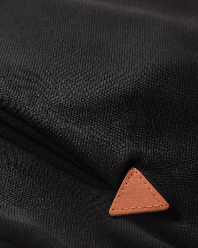 Enfärgad lång hoodie