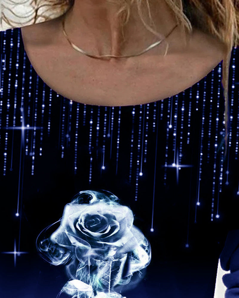 U-ringad Topp med Rostryck