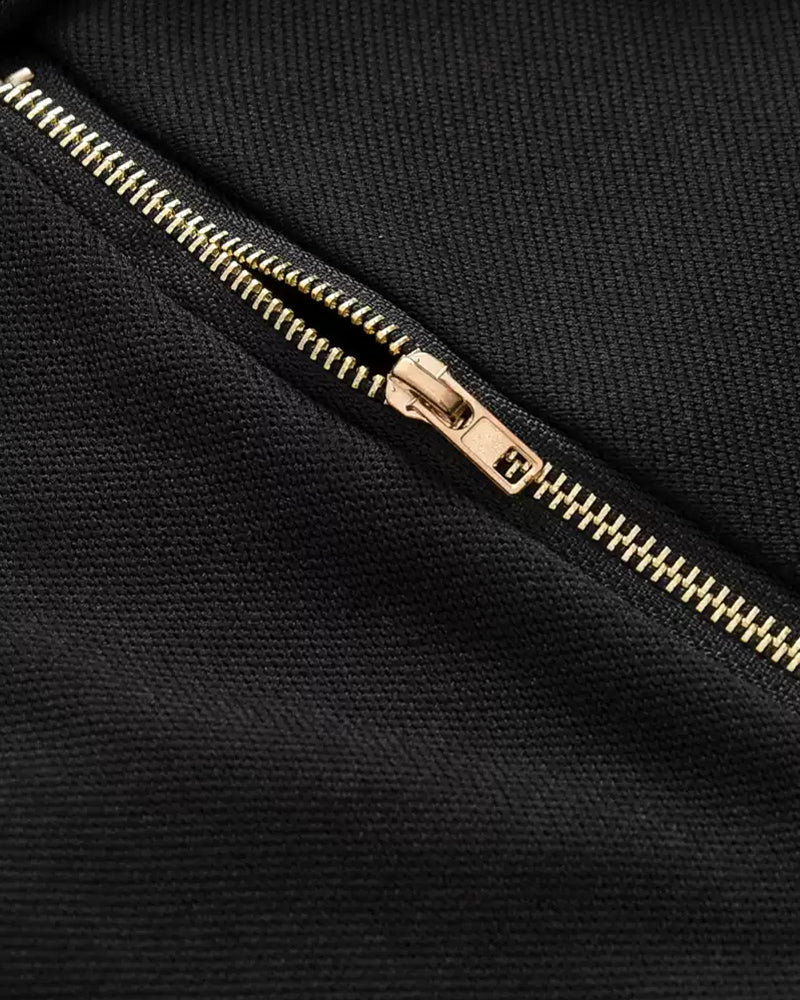 Enfärgad lång hoodie