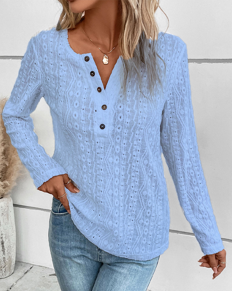 Utskuren enfärgad topp