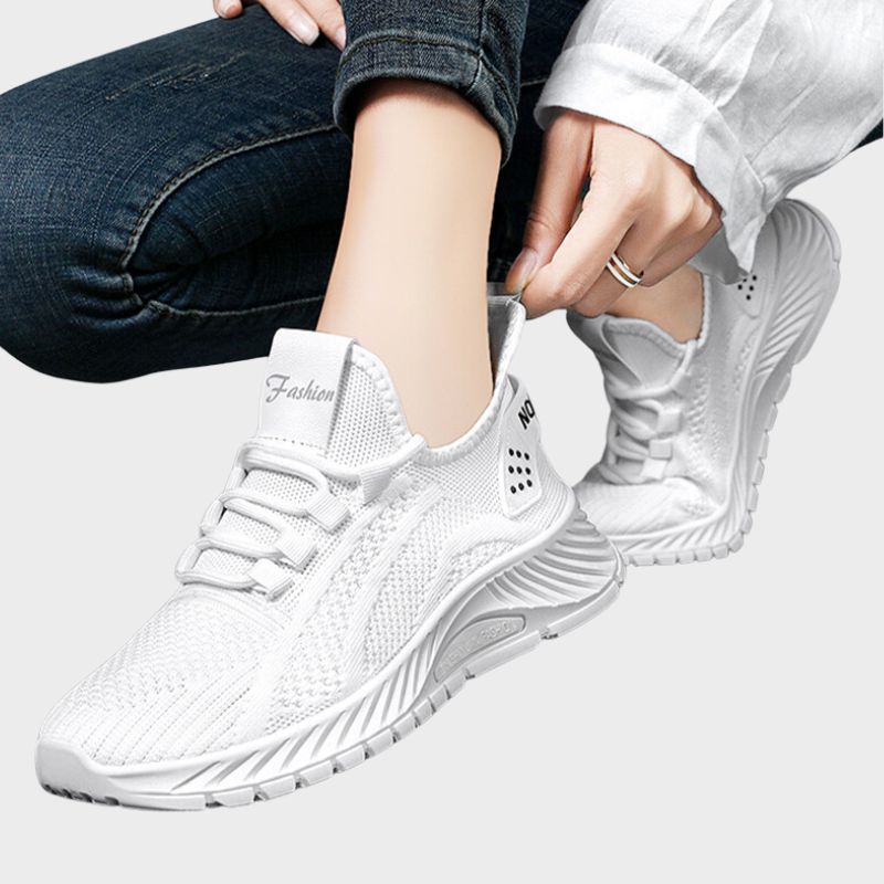 AMELIE - Sportiga stickade sneakers för kvinnor