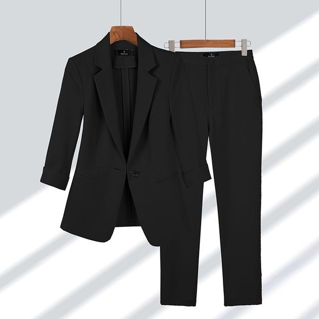 Blazer och strumpbyxor