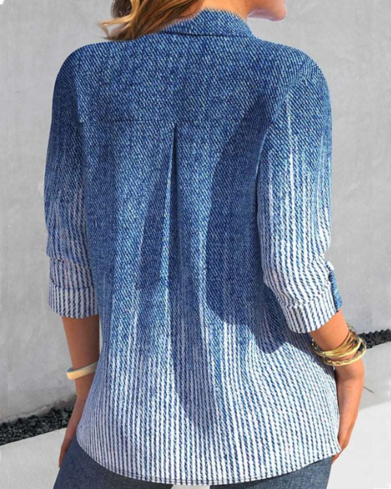 Bröst blusar med fickan