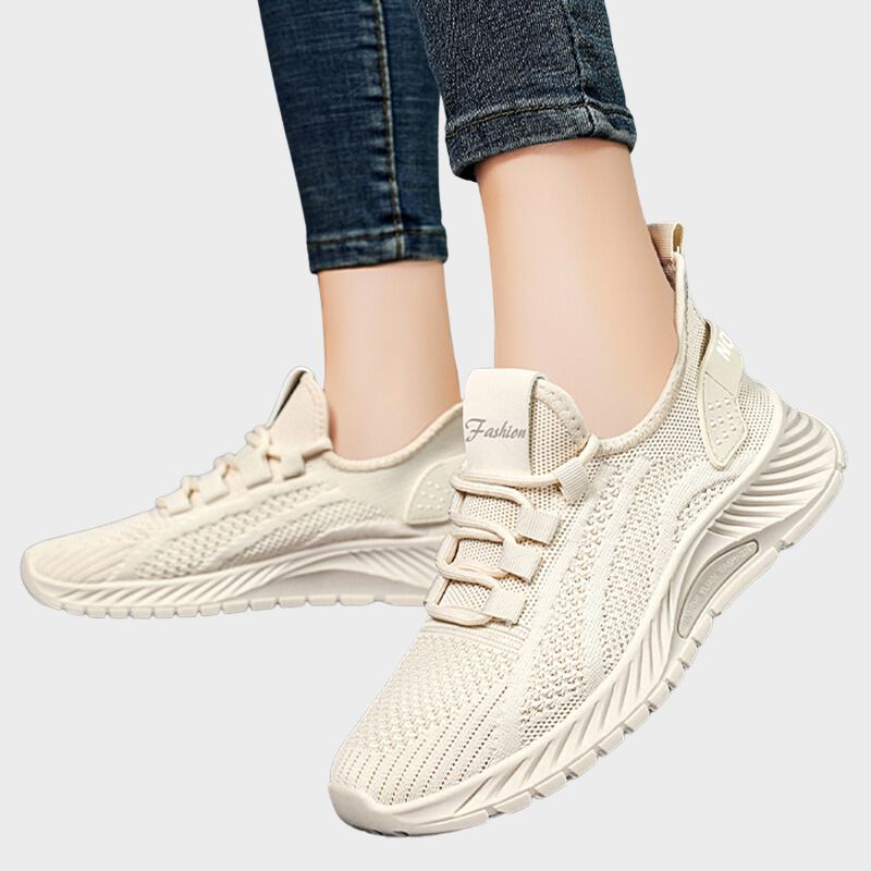 AMELIE - Sportiga stickade sneakers för kvinnor