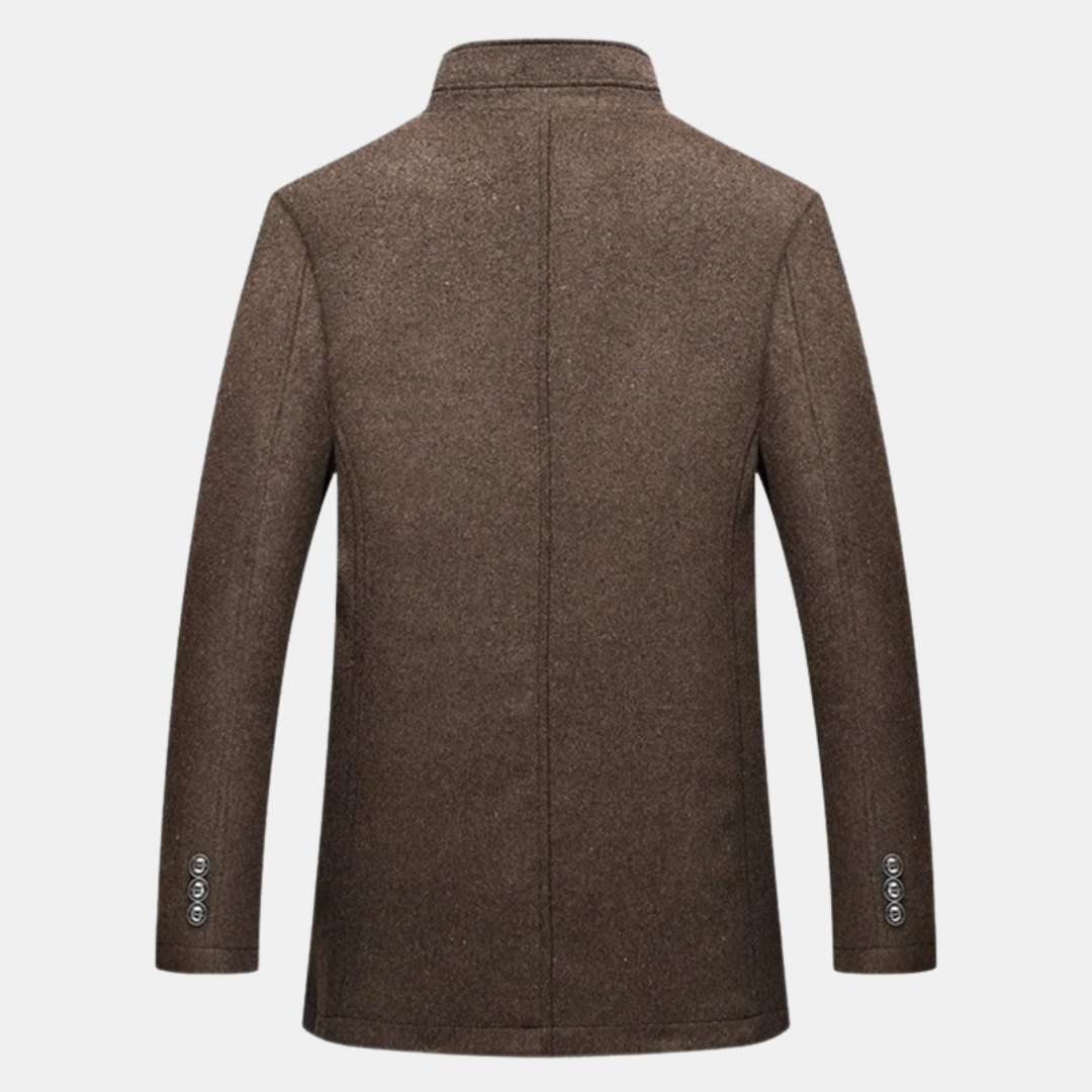 Jack | Trenchcoat i tjock ull