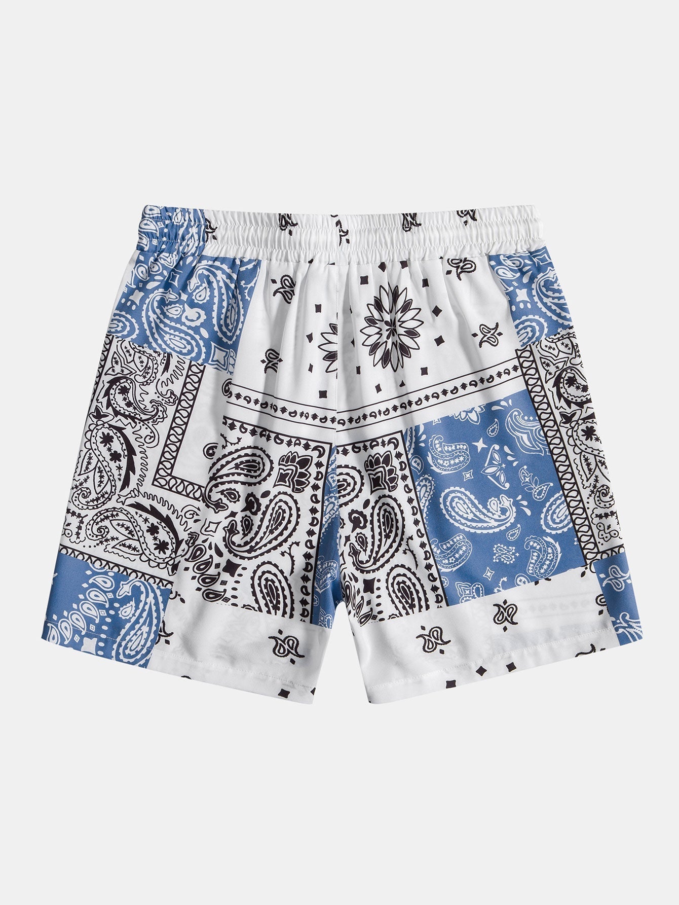 Paisley Print Button Up Skjorta & Shorts