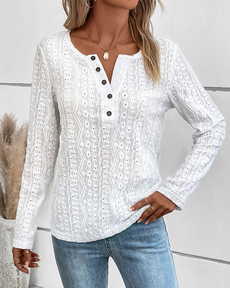 Utskuren enfärgad topp