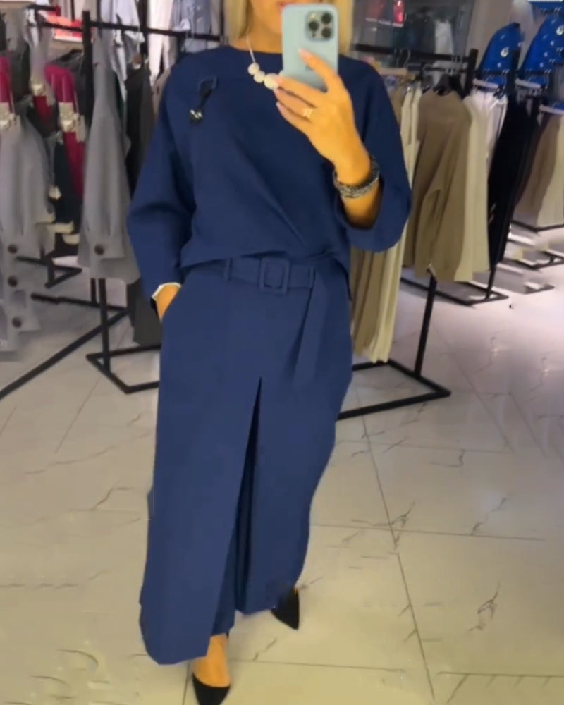 Enfärgad Jumpsuit med fickor