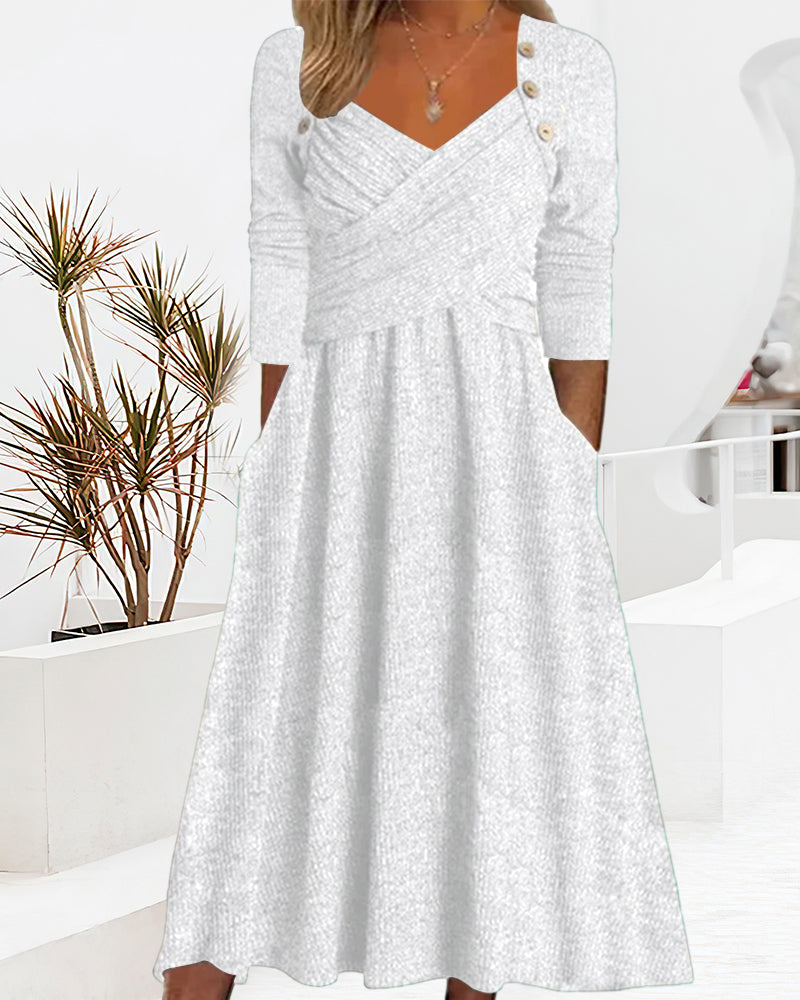 Enfärgad midiklänning