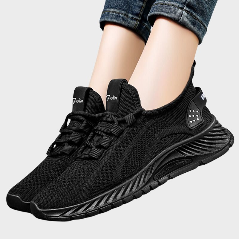 AMELIE - Sportiga stickade sneakers för kvinnor