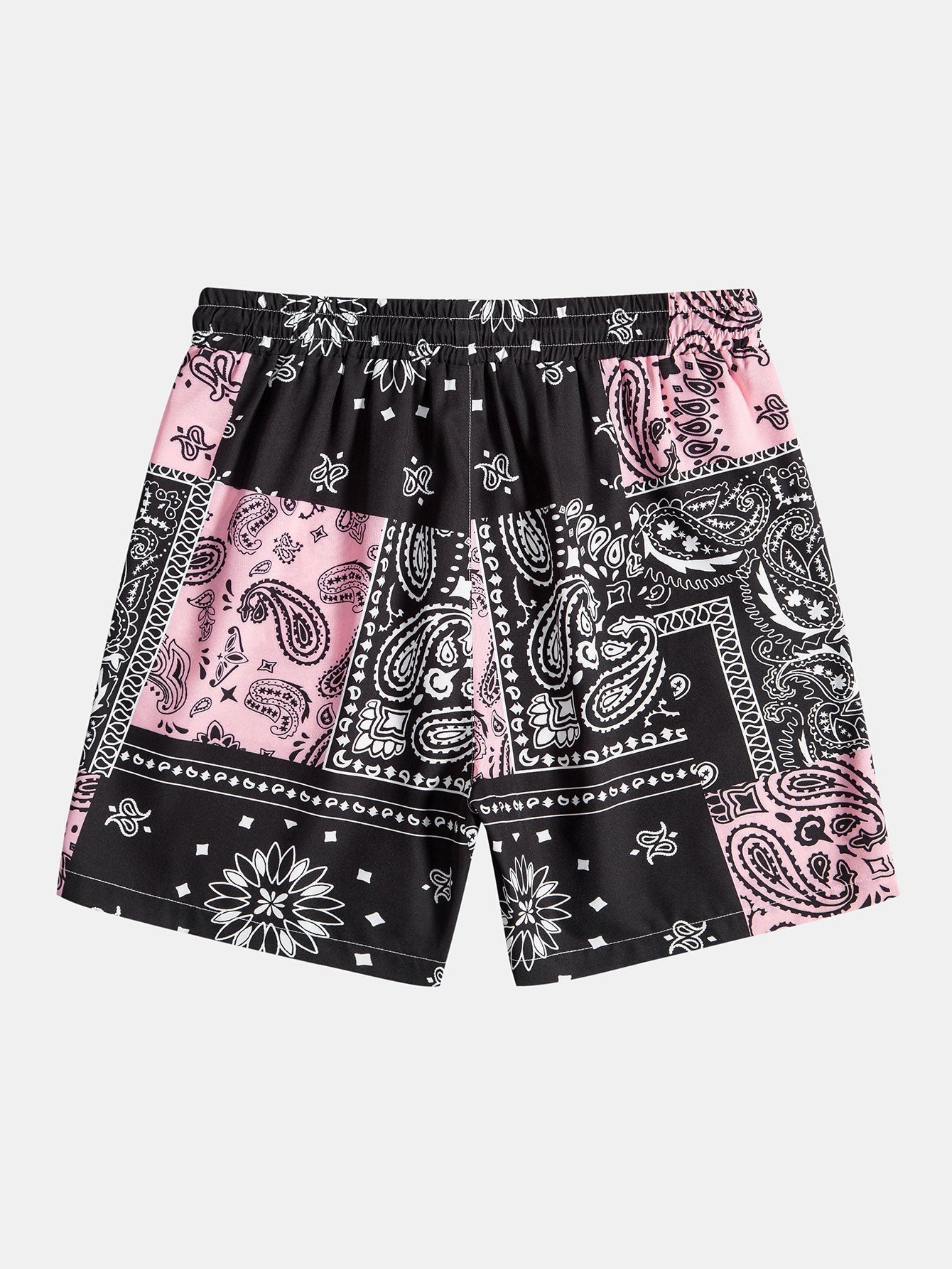 Paisley Print Button Up Skjorta & Shorts