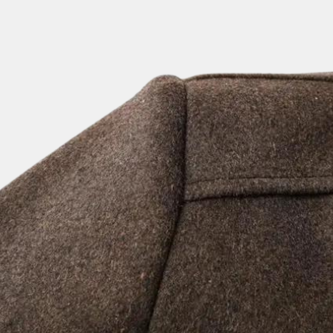 Jack | Trenchcoat i tjock ull