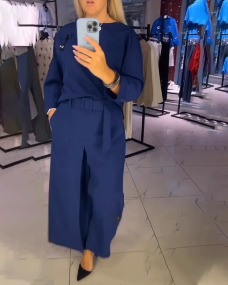 Enfärgad Jumpsuit med fickor