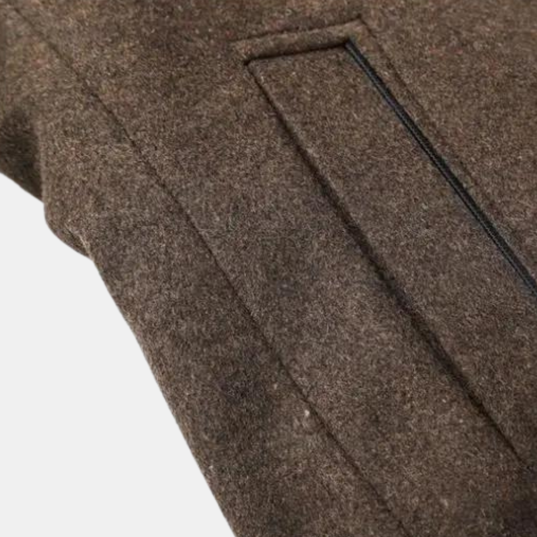 Jack | Trenchcoat i tjock ull