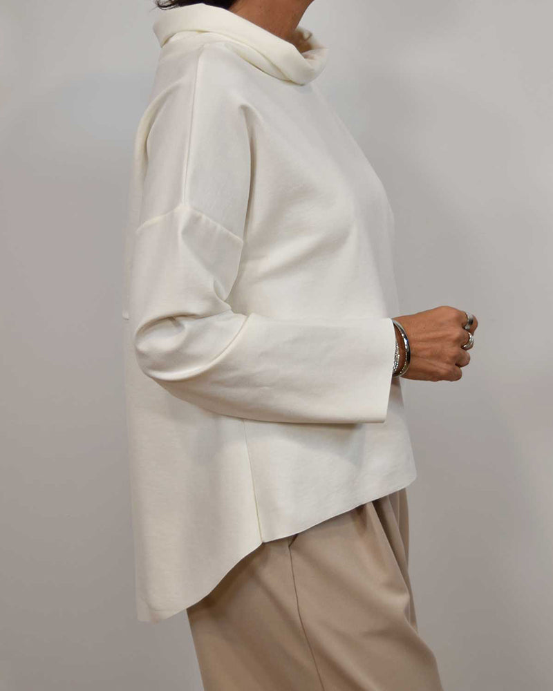 Långärmad enkel avslappnad topp