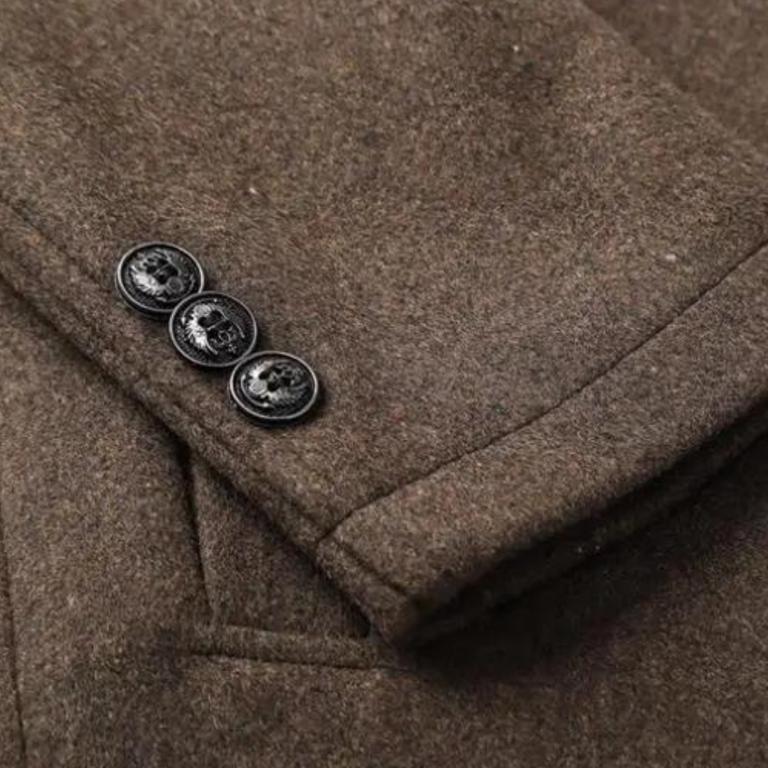 Jack | Trenchcoat i tjock ull
