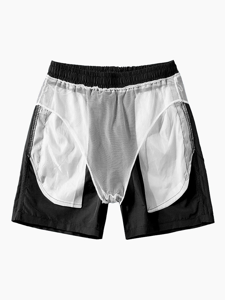 Tropisk blommig skjorta med knapp upp och badshorts