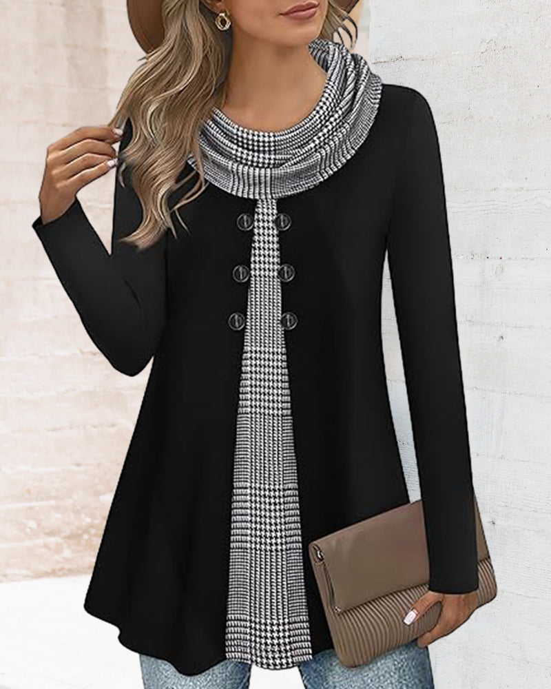 Splitsad Avslappnad Mode Top