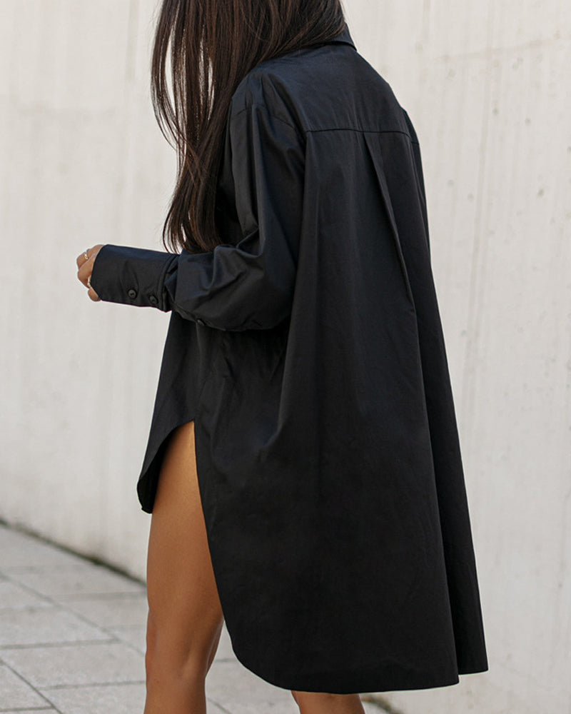 Oregelbunden långärmad blus