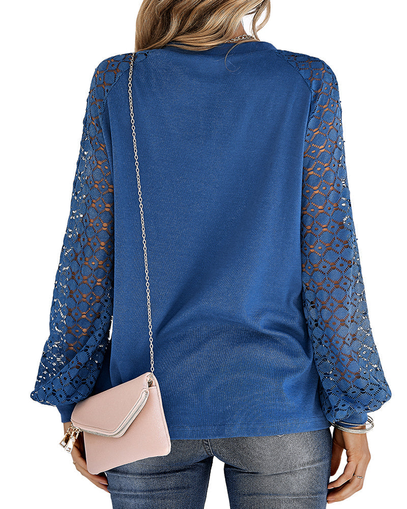 Topp med spetsutskärning