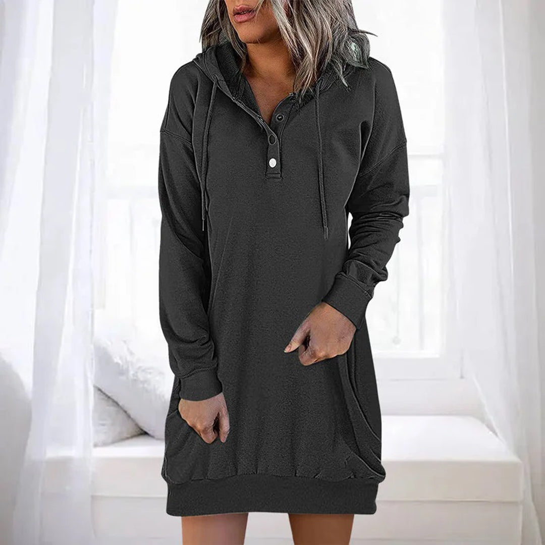ALLEGRA - Casual huvtröja klänning