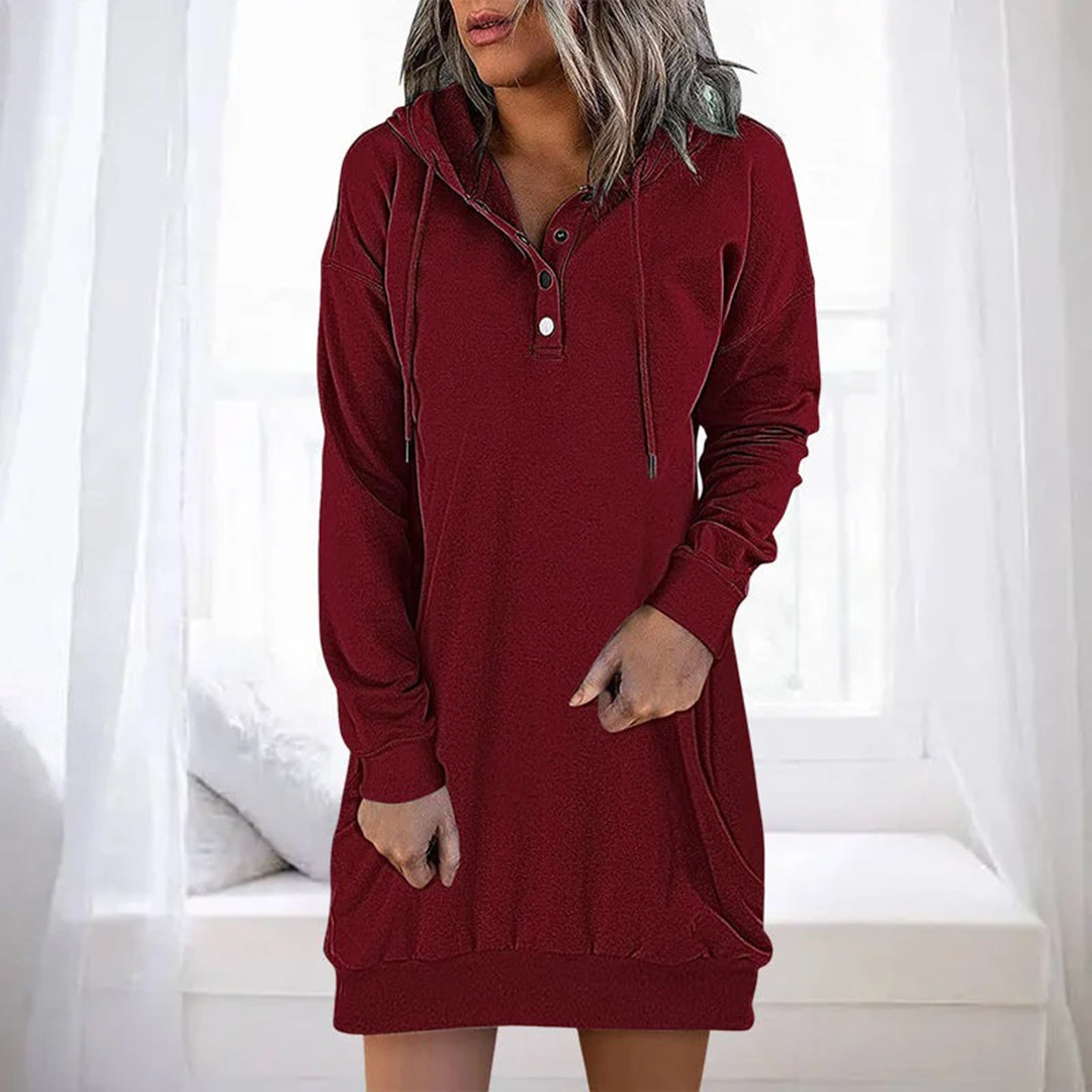 ALLEGRA - Casual huvtröja klänning