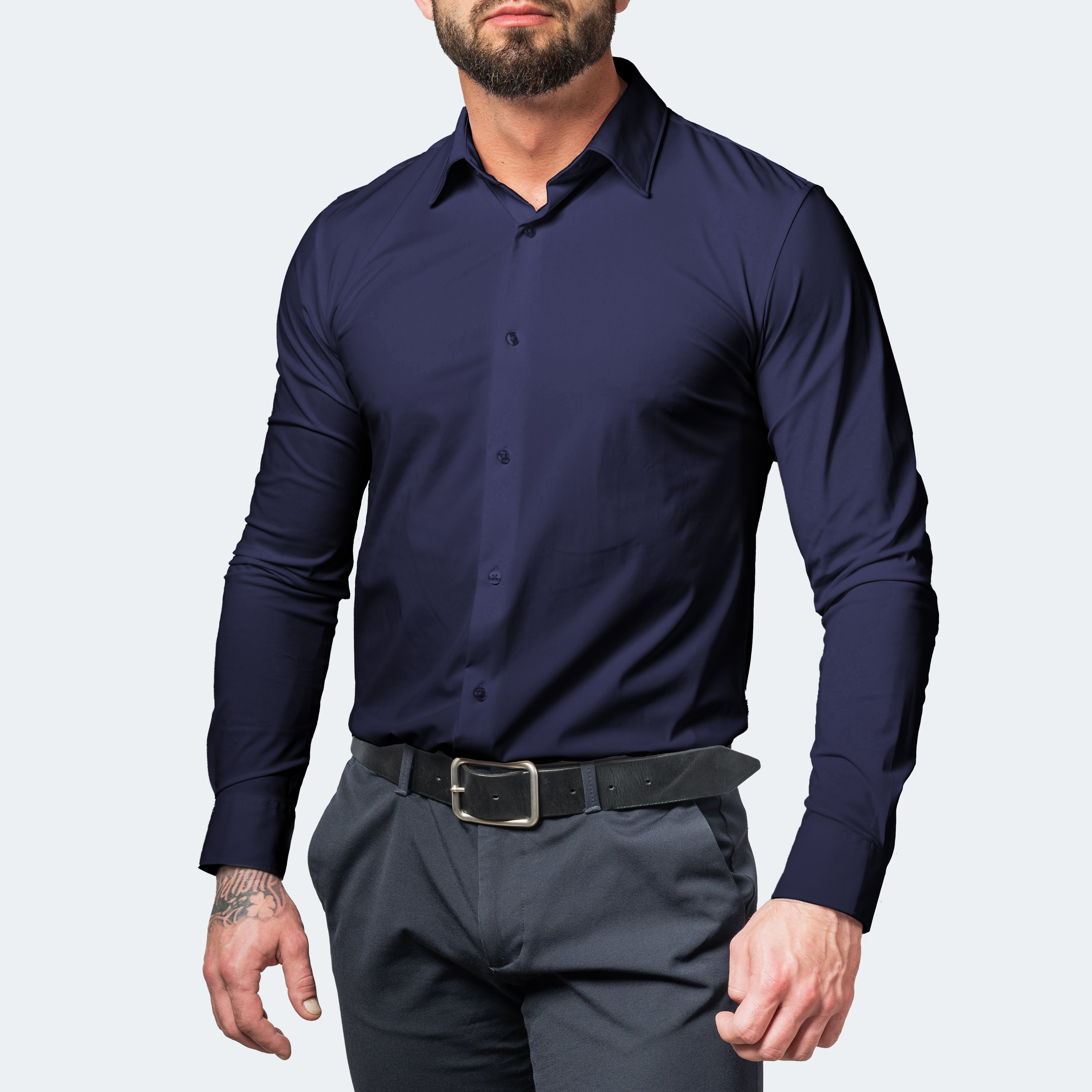 Strykfri skjorta med stretch
