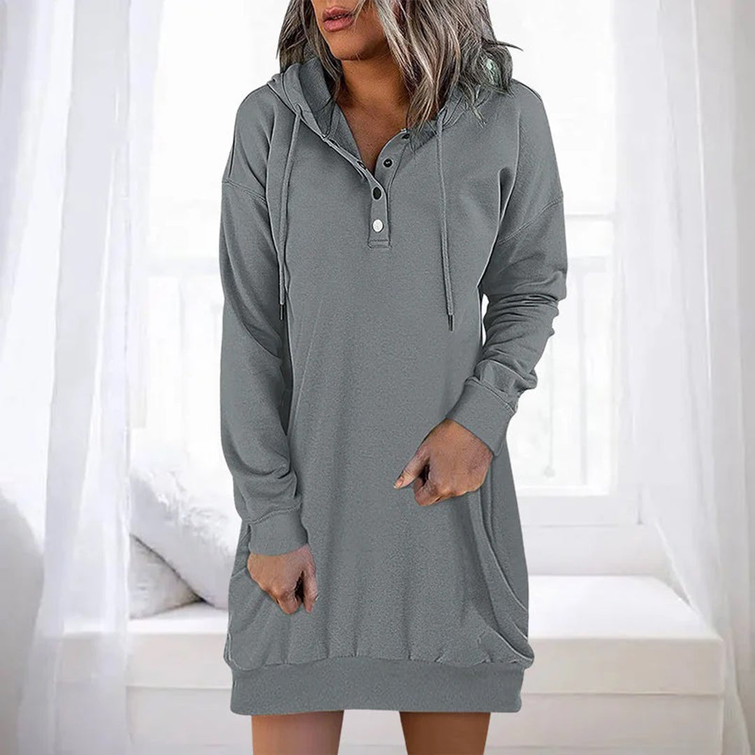 ALLEGRA - Casual huvtröja klänning