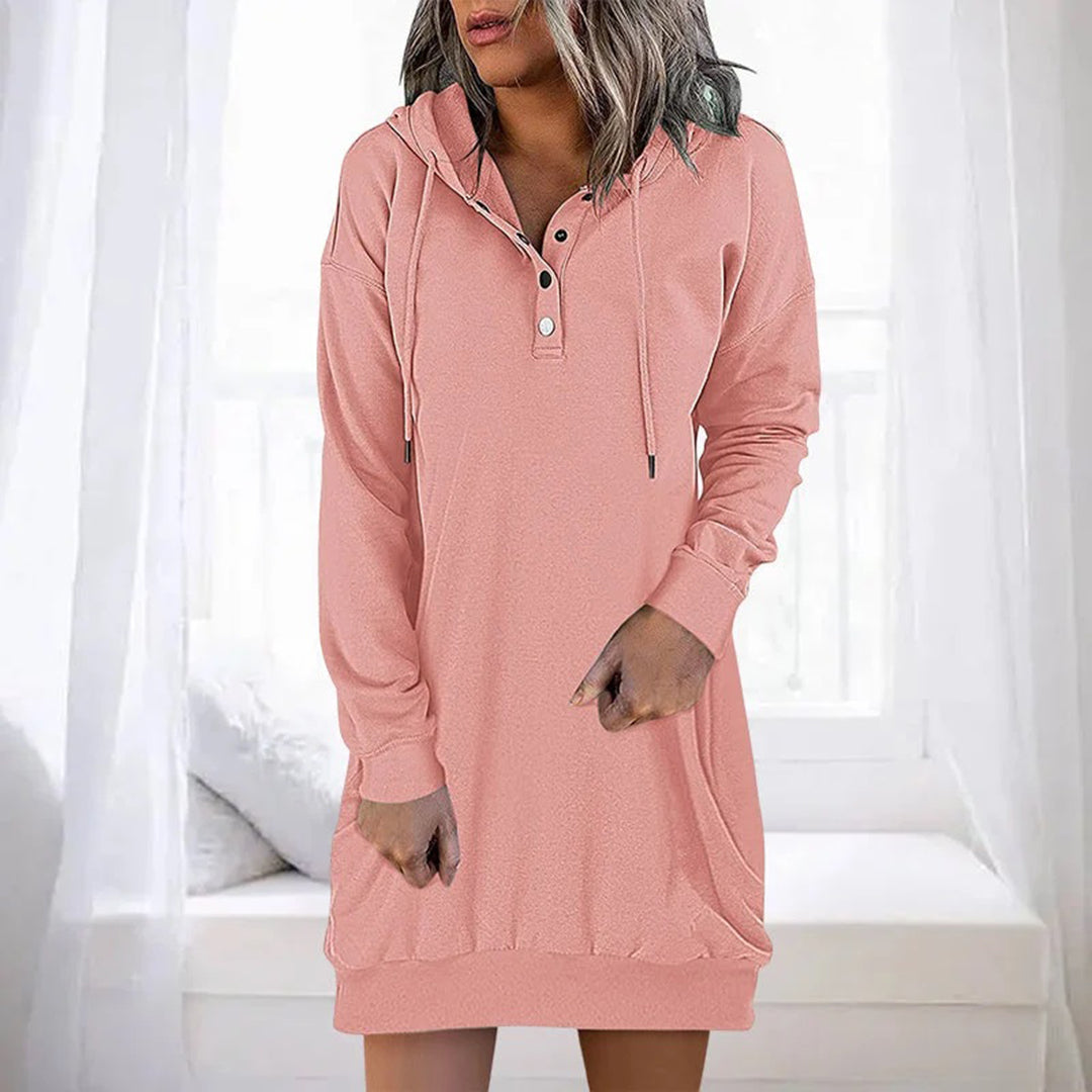 ALLEGRA - Casual huvtröja klänning