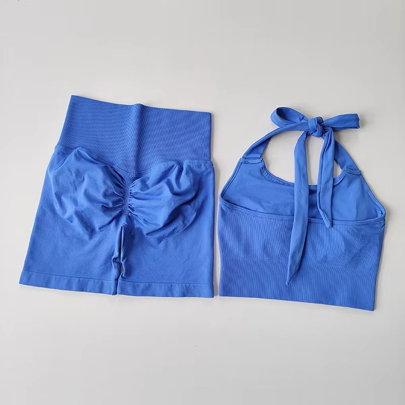 Peach Lift Träningsset – Sport-BH & Shorts med Figurformande Passform