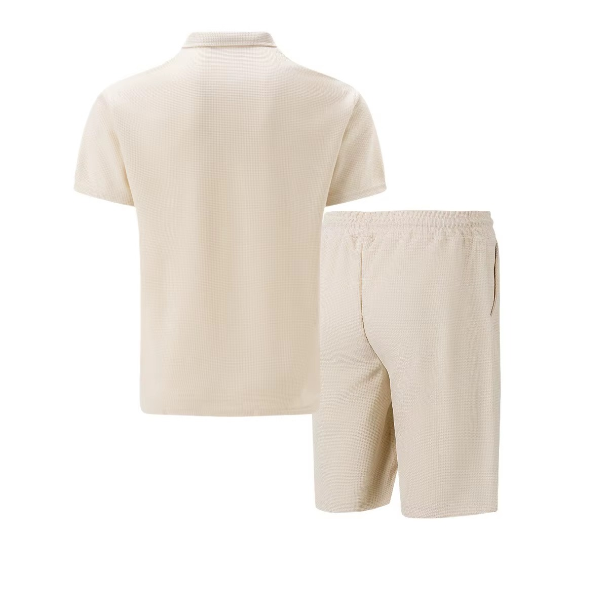 Tvådelat Sommarset Herr – Kortärmad Zip-Tröja & Shorts