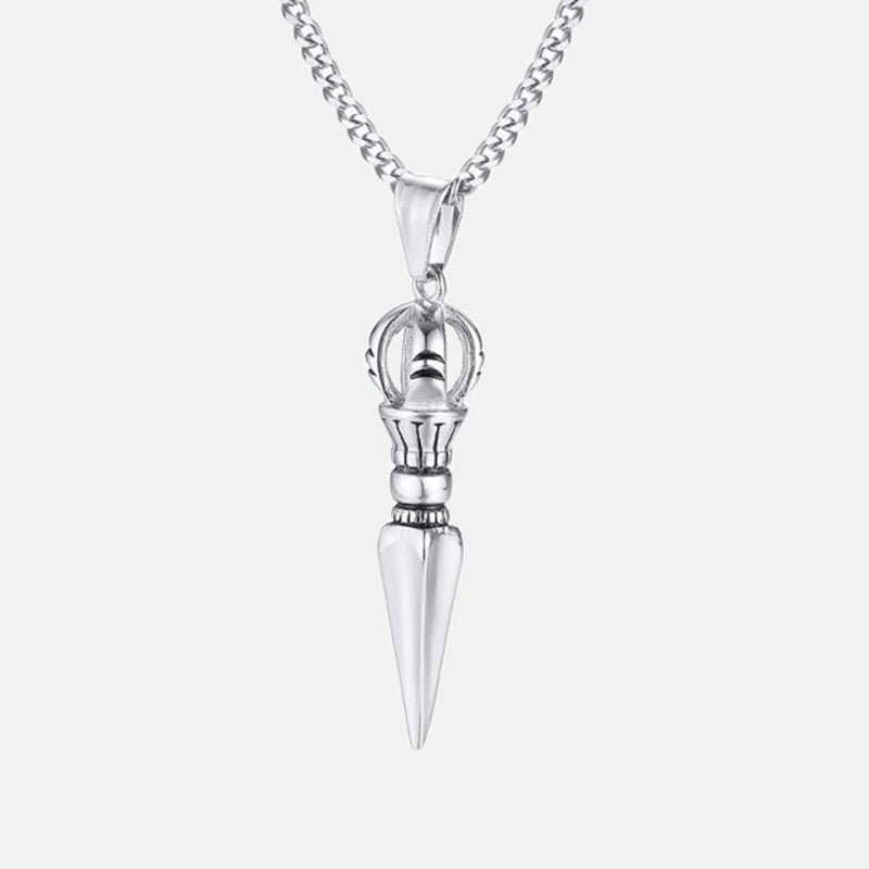 Antonios Saint rostfritt stål halsband Män