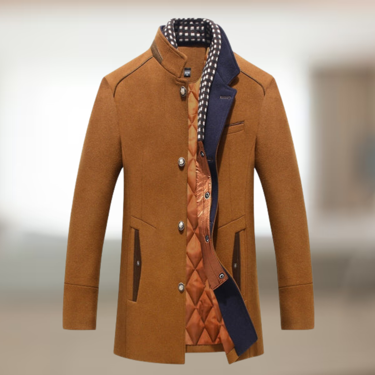 Ullblandning Business Casual Trenchcoats i kashmir