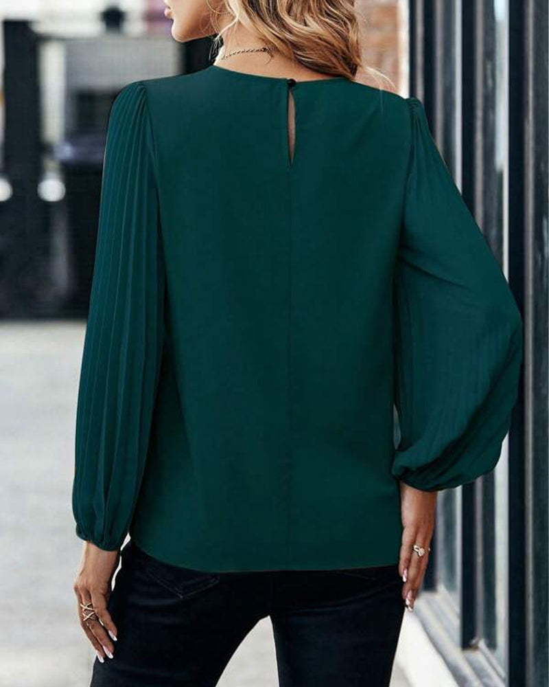 Elegant plisserad topp