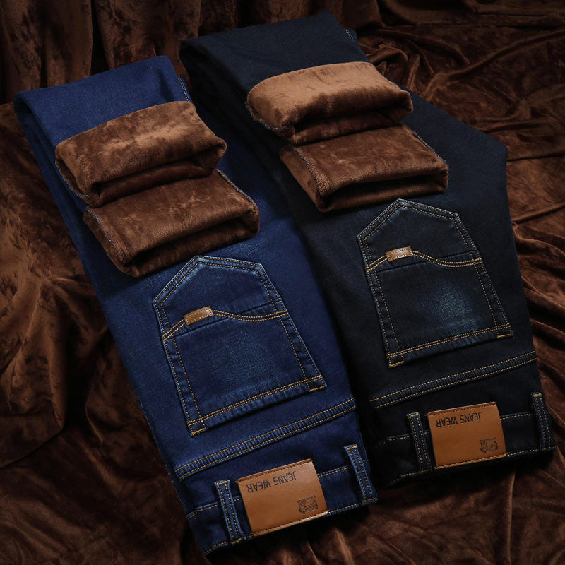 Varma jeans med fleece