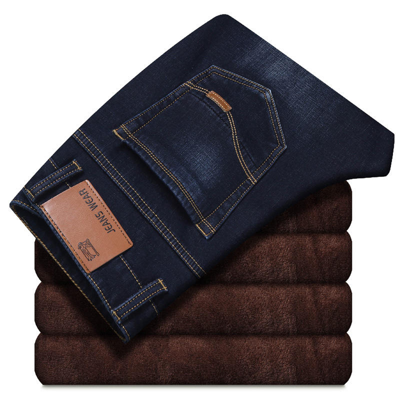 Varma jeans med fleece