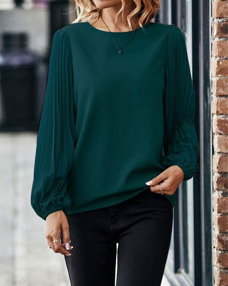 Elegant plisserad topp