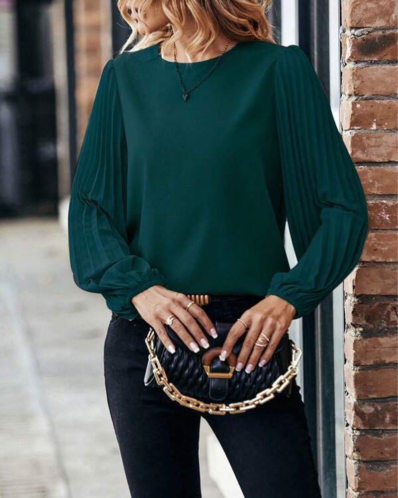 Elegant plisserad topp