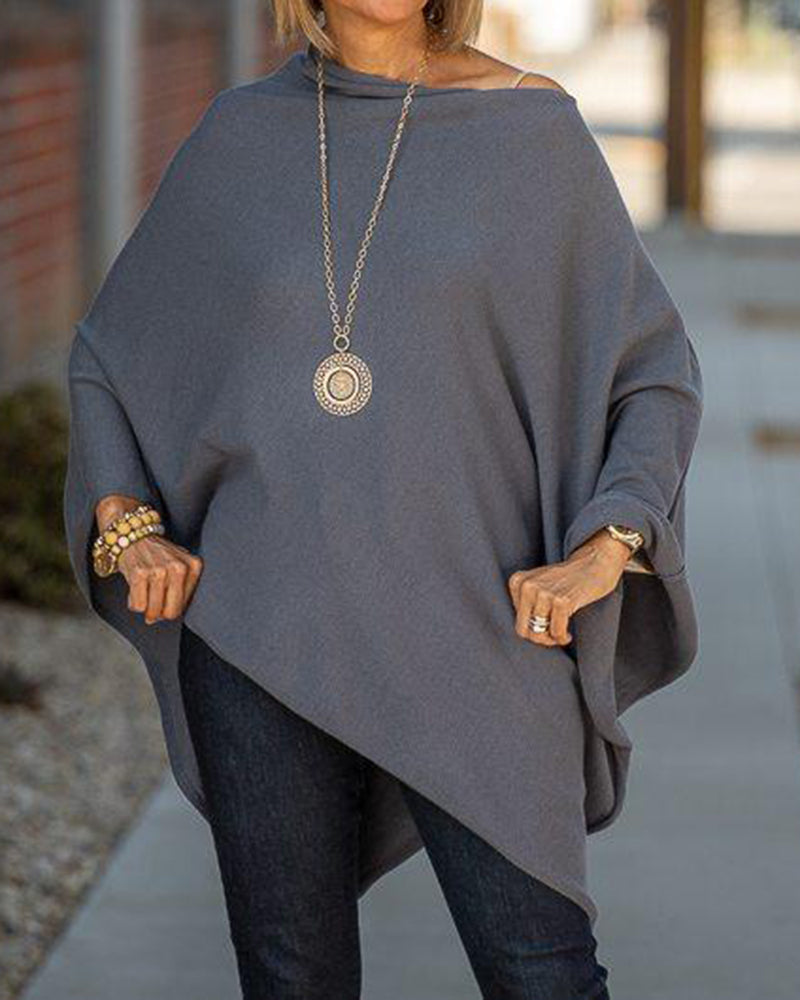 Fuchsia dragsnöre-poncho