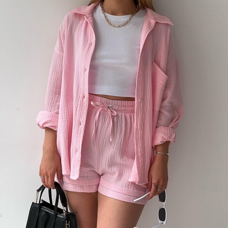 Lily Tvådelat set - skjorta och shorts