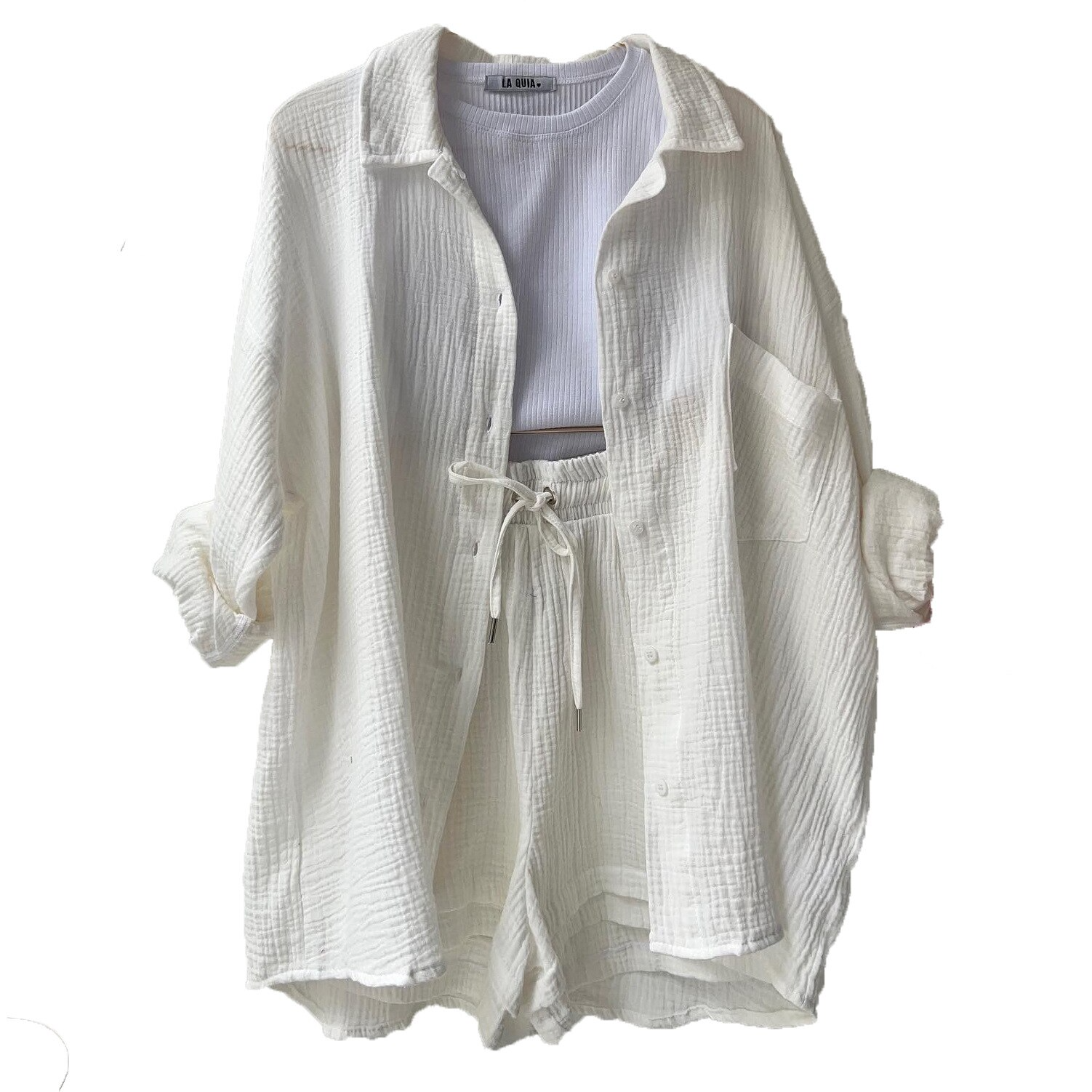 Lily Tvådelat set - skjorta och shorts