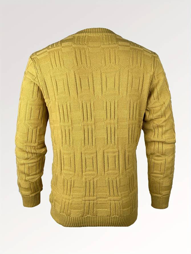 Jumper med rund stickad hals
