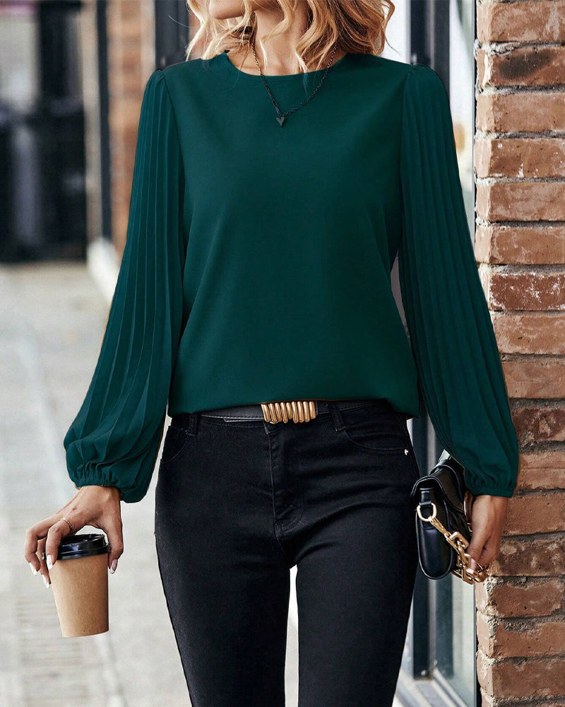 Elegant plisserad topp