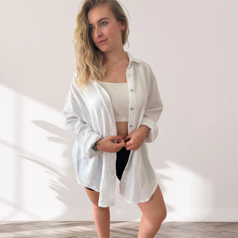 Oversized bomullsskjorta
