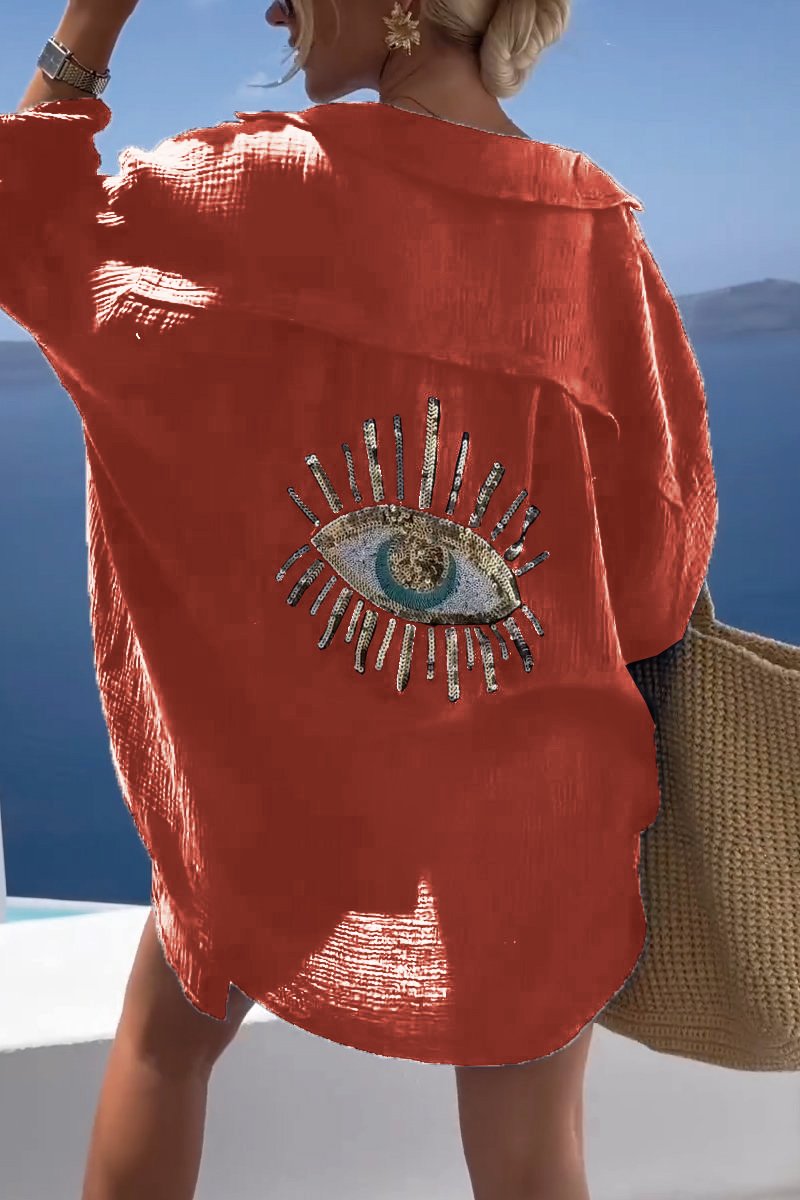 Oversized bomullsskjorta