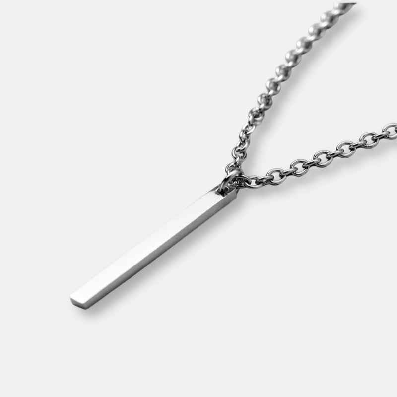 Antonios minimalistiskt halsband i rostfritt stål för män