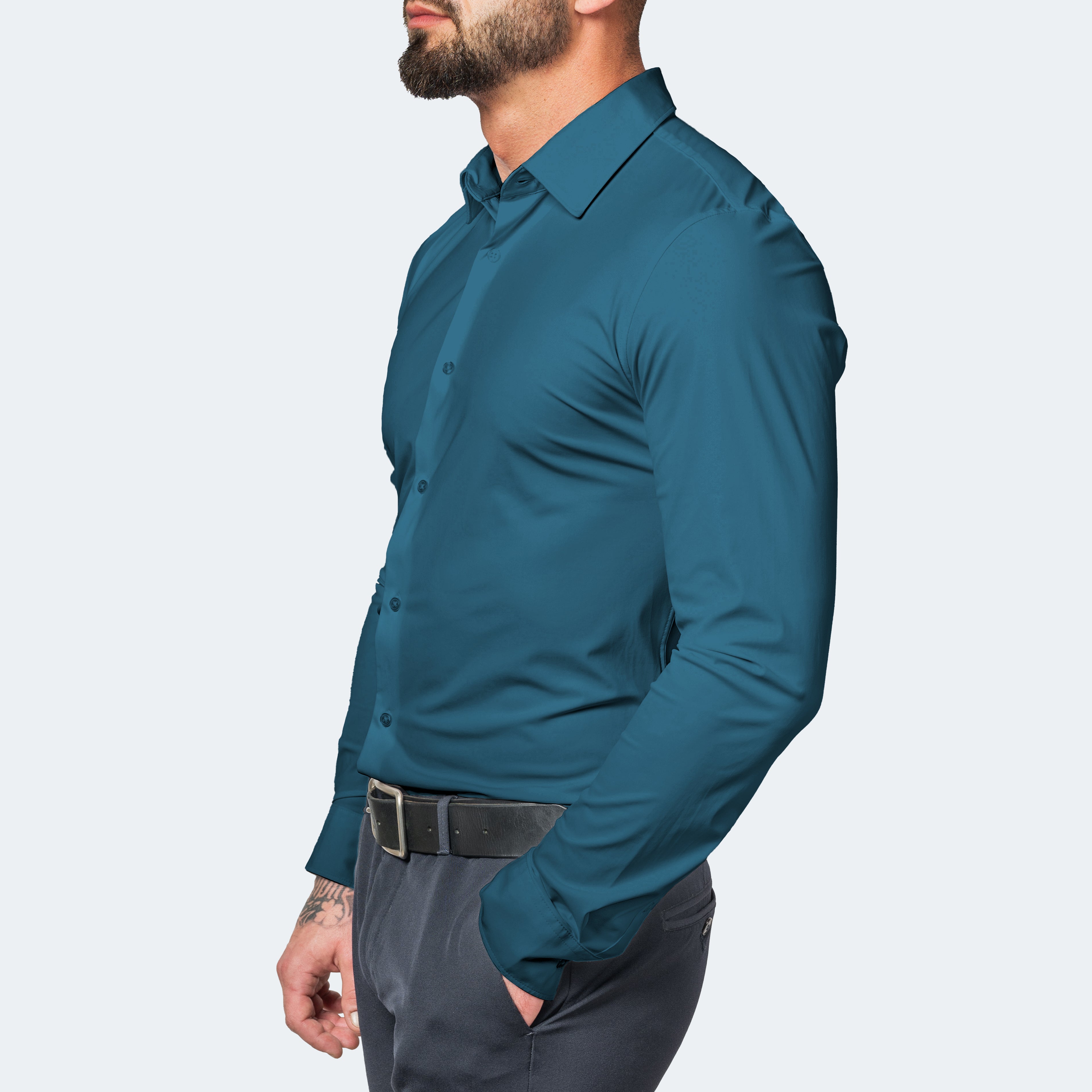 Strykfri skjorta med stretch
