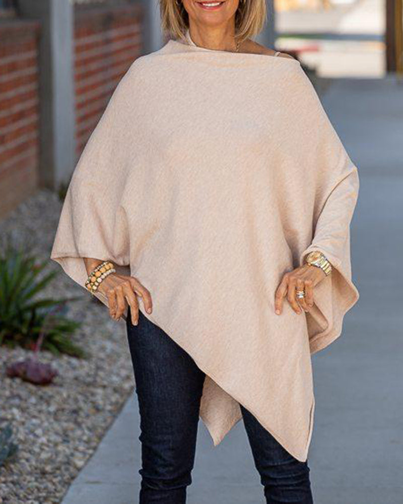 Fuchsia dragsnöre-poncho