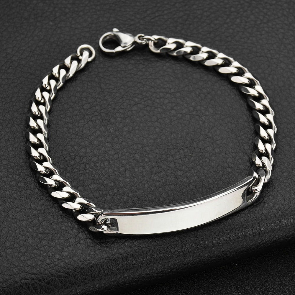 Antonios Vanguard rostfritt stål armband för män