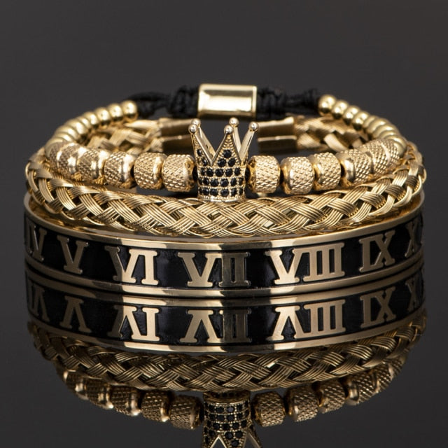 Antonios Crown Armband Set Män